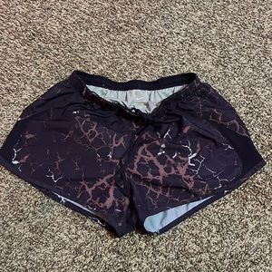 Marble printed nike shorts